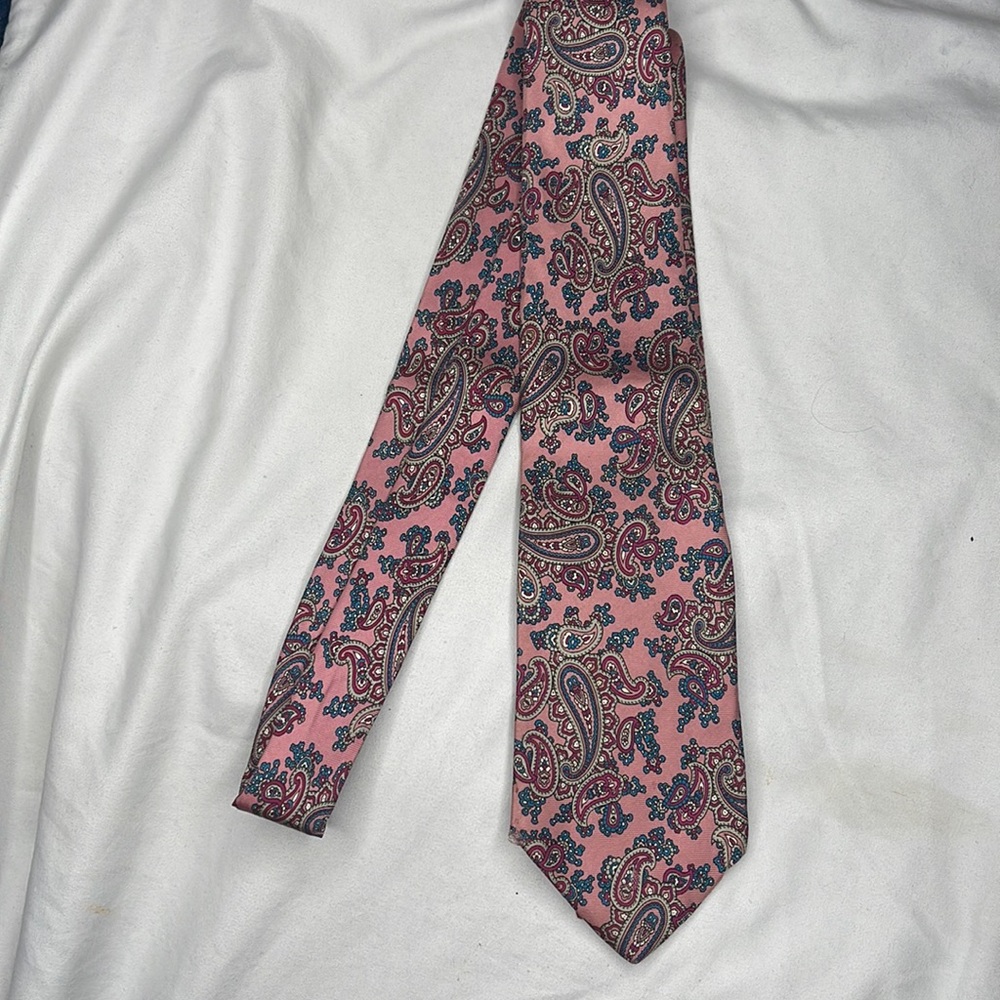 Christian Dior silk paisley tie